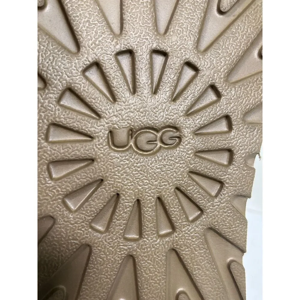 UGG Mens Tan Suede Boots Size 12 Ankle Chukka Maksim Shearling Tamarind NEW‎